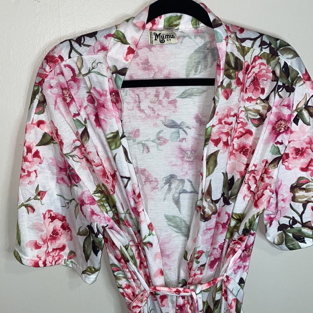 🌵SHOW ME YOUR MUMU Brie Floral Feminine Romantic Kimono Robe One Size